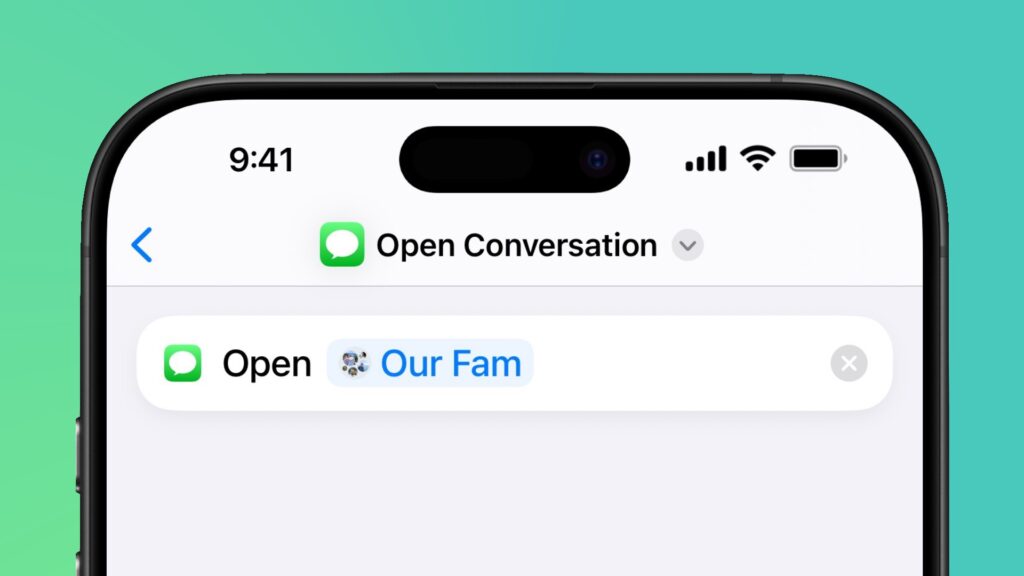 Messages Gets “Open Conversation” Action for Shortcuts in iOS 18.4 Beta