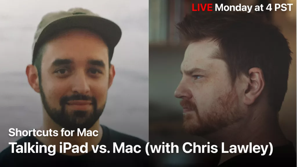 Talking iPad vs. Mac with Chris Lawley (Livestream)