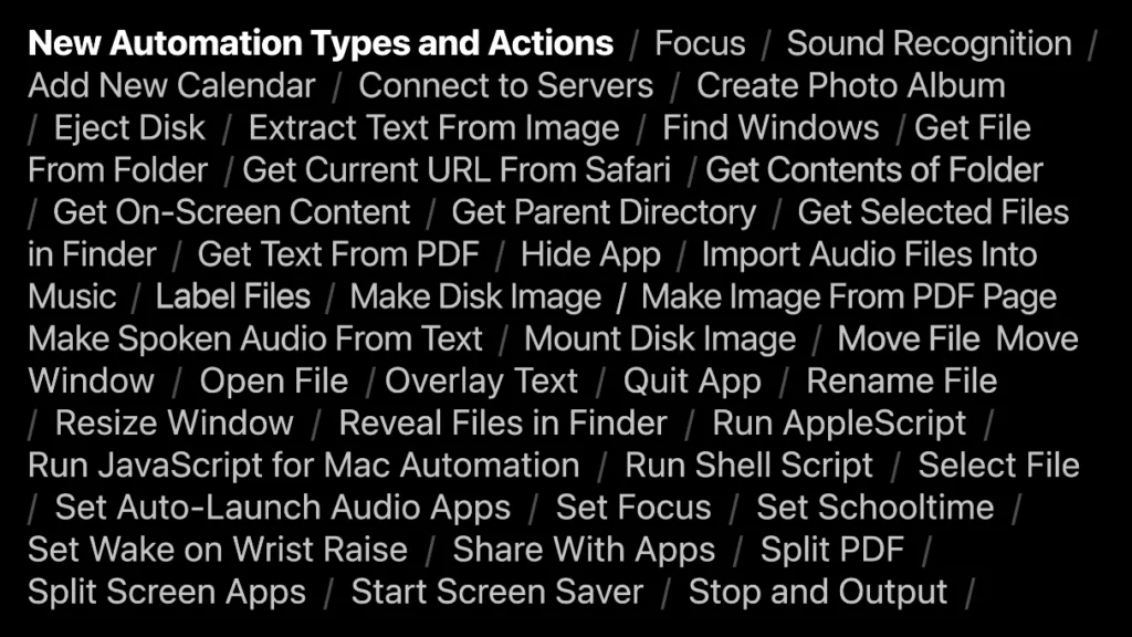 All 25 of the Mac-Only Actions Coming to Shortcuts for Mac ?