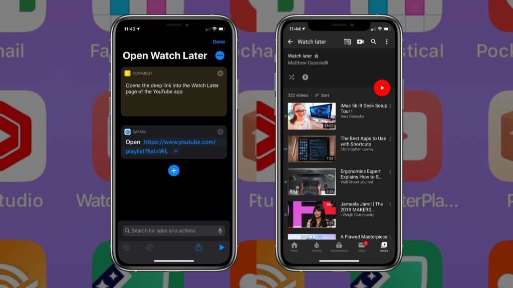 Add Your YouTube Watch Later To The Home Screen With Shortcuts