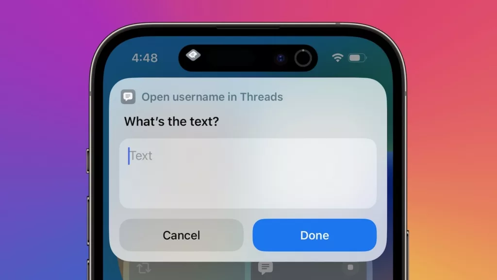 How To Directly Access Threads Profiles Using Shortcuts