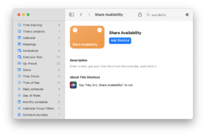 How to copy meeting availability across multiple calendars using Shortcuts