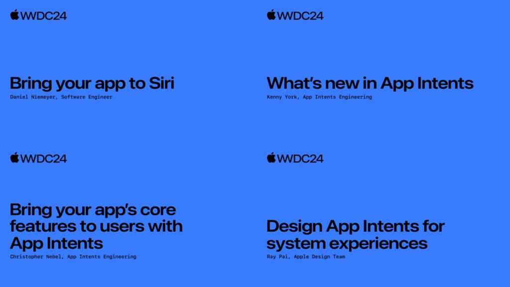 Roundup of App Intents developer sessions from WWDC’24