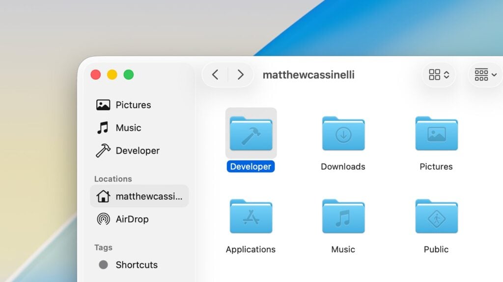 Tip: Create ~/Developer in Your Mac User Folder for AI Projects ...
