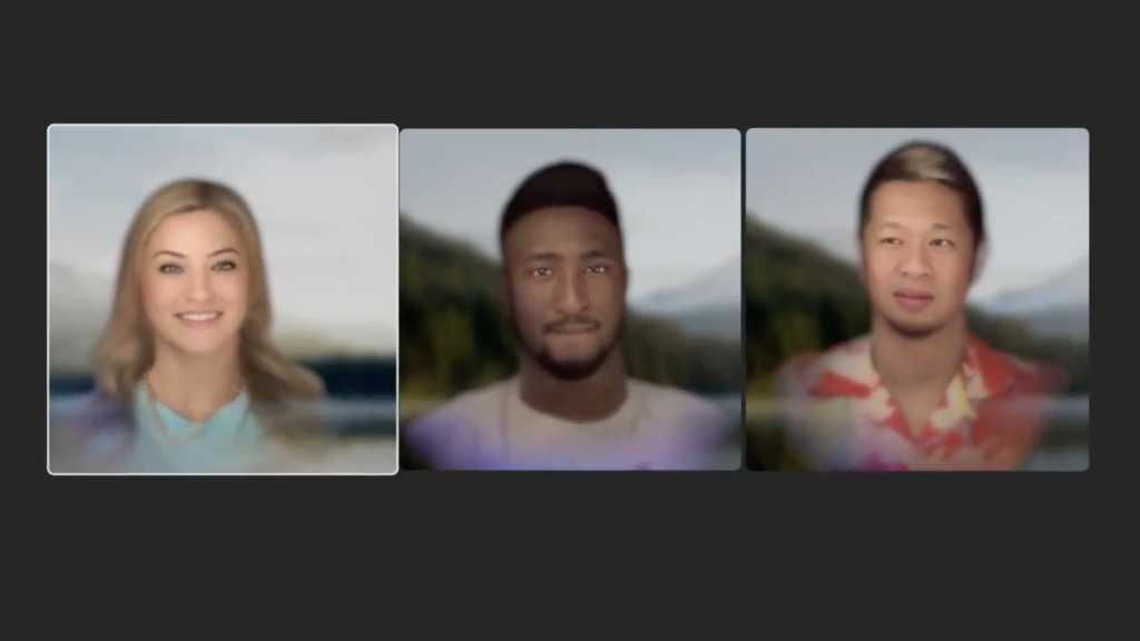 YouTuber Personas Take FaceTime Call on Apple Vision Pro