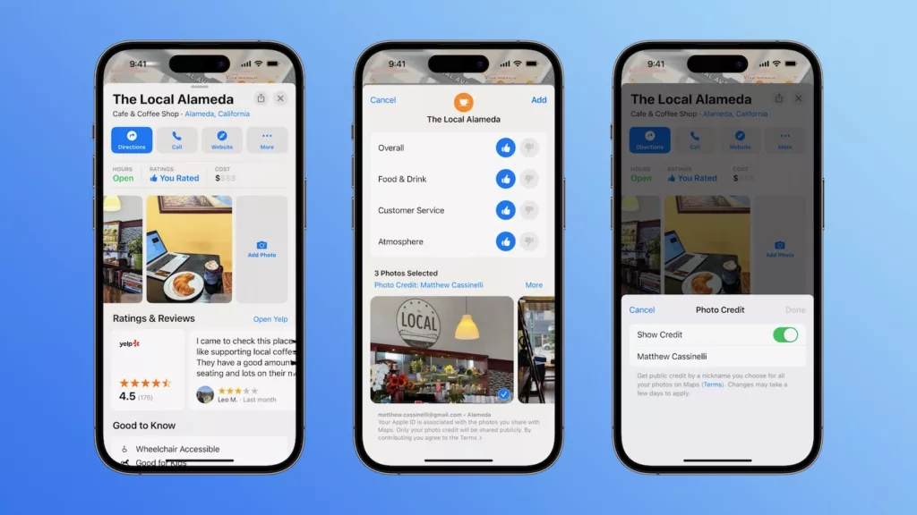 How to add photos to a venue on Apple Maps