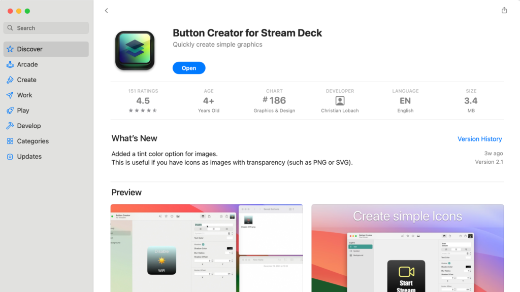Easily Design Custom Stream Deck Icons with Button Creator for macOS