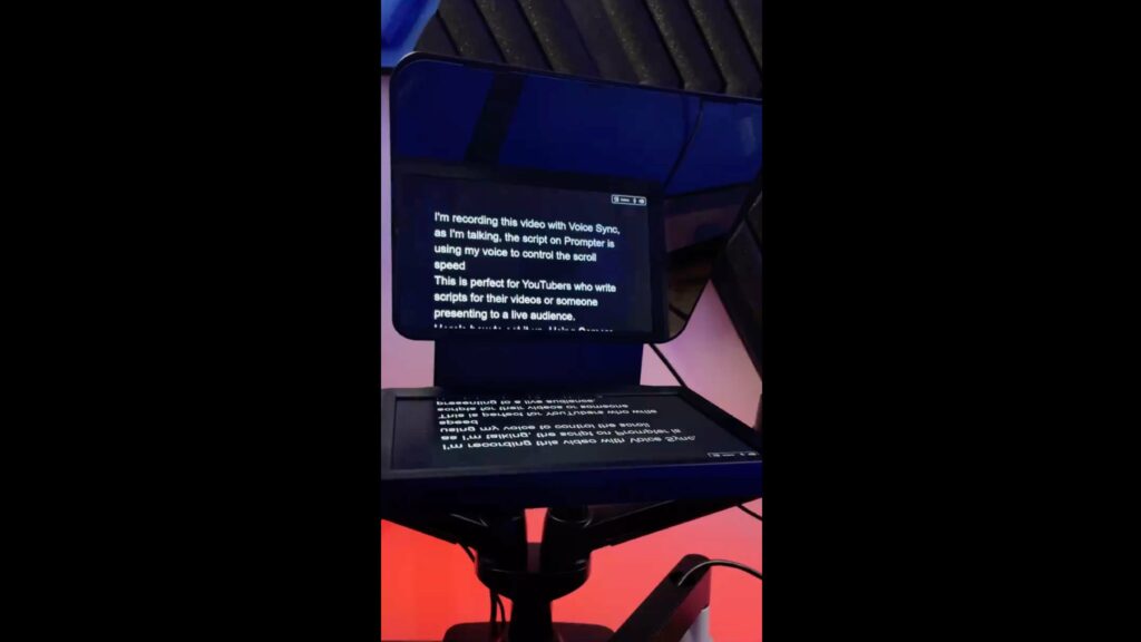 Voice Sync Beta Scrolls Scripts on Elgato Prompter Automatically »