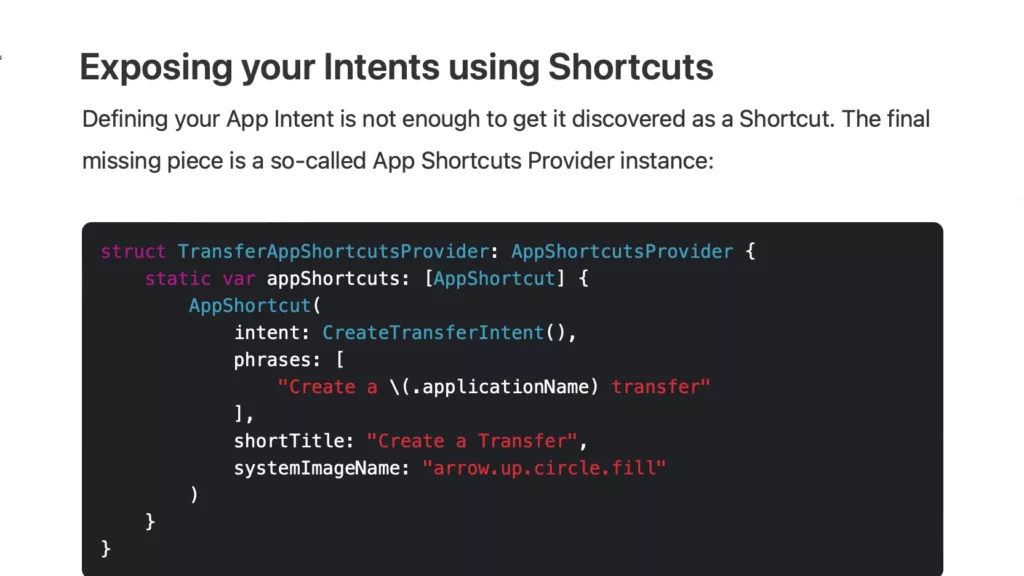 How to build an App Intents Spotlight integration using Shortcuts »
