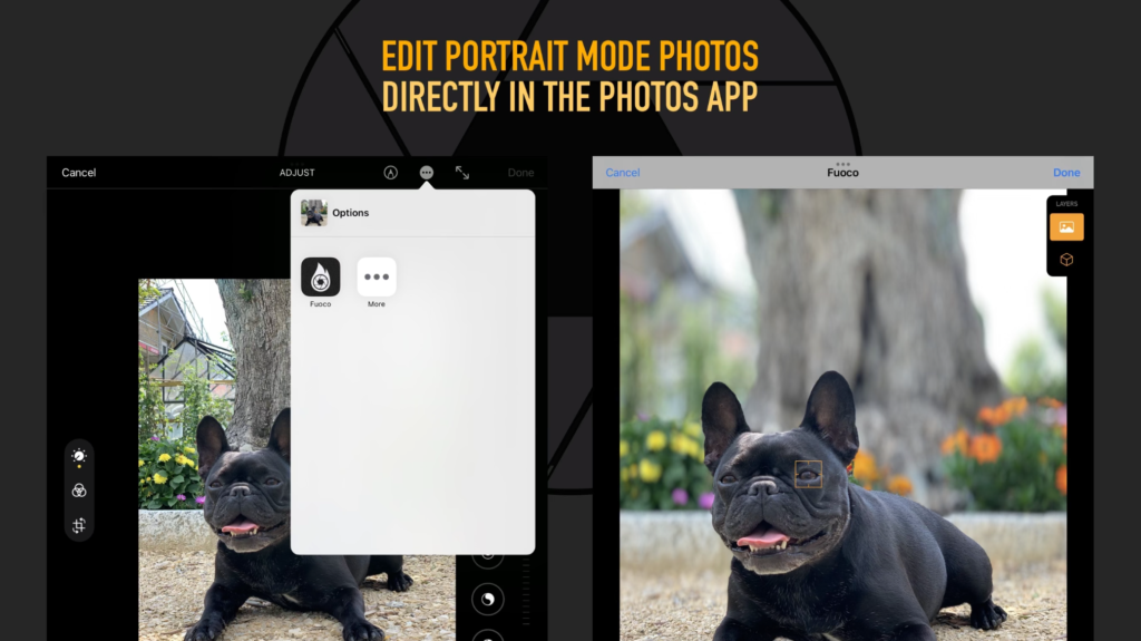 Fuoco lets you easily edit Portrait Mode photos »