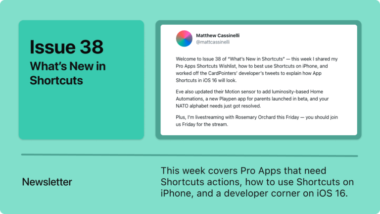 What’s New in Shortcuts – Issue #38
