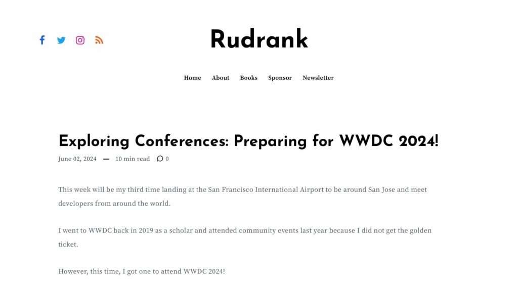 Exploring Conferences: Preparing for WWDC 2024! »
