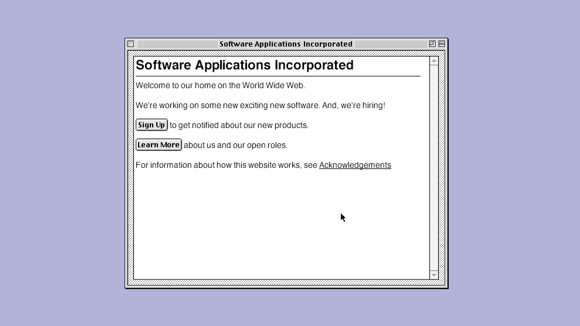 Screenshot of the software.inc website.