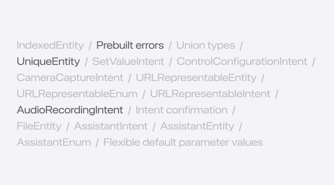 What’s New in App Intents in 2024 – Matthew Cassinelli